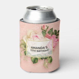 Rafraîchisseur Pour Canette Bouquet de roses roses et blanches Can Cooler Anni