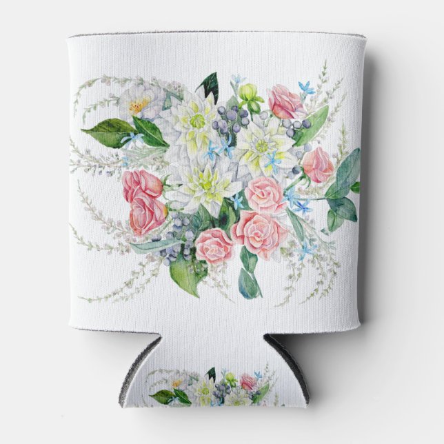 Rafraîchisseur Pour Canette Bouquet floral (Devant)