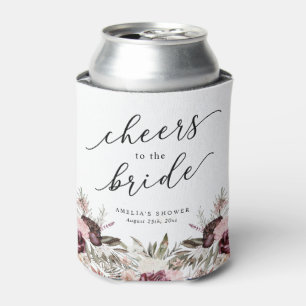 Rafraîchisseur Pour Canette Bourgogne Bohème Fleurs Mariage Douche