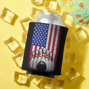 Rafraîchisseur Pour Canette Bowling American Flag 4 juillet pour Bowler
