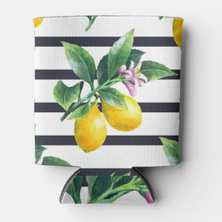 Rafraîchisseur Pour Canette Branche de citron : lisière d'aquarelle d'agrumes