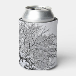 Rafraîchisseur Pour Canette Branches d'arbre neigeux