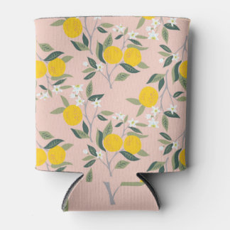 Rafraîchisseur Pour Canette Branches orange florissantes : Motif Vintage
