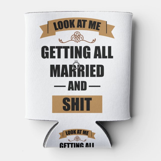 Rafraîchisseur Pour Canette Bridesmaid Shirt Drunk Bachelorette Mariage (Devant)