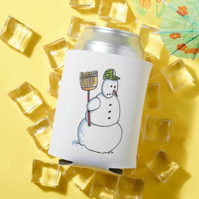 Rafraîchisseur Pour Canette Broom Snowman can cooler (Été in situ)