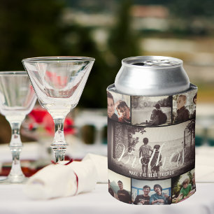 Rafraîchisseur Pour Canette Brother moderne Meilleurs amis Dark Photo Collage