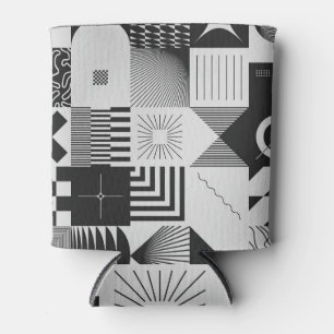 Rafraîchisseur Pour Canette Brutalisme Art : Motifs géométriques Vintages