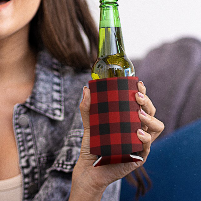Rafraîchisseur Pour Canette Buffalo Plaid tendance bûcheron rustique (Créateur téléchargé)