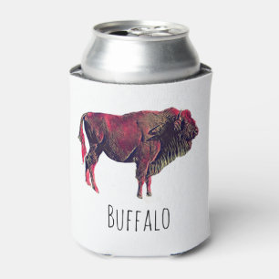 Rafraîchisseur Pour Canette Buffalo Portrait Design pour bison ou animal sauva