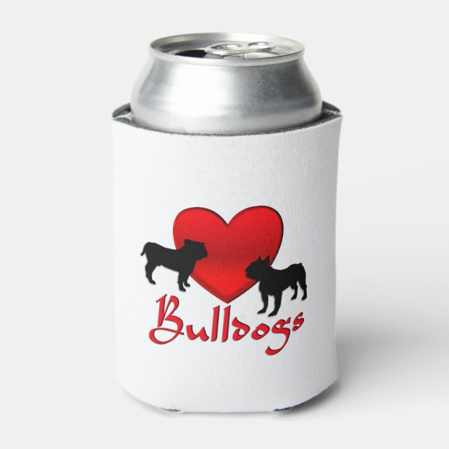 Rafraîchisseur Pour Canette Bulldogs de coeur (Can devant)