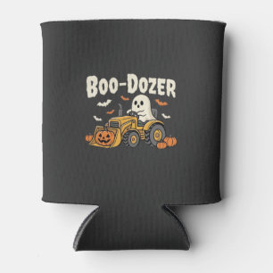 Rafraîchisseur Pour Canette Bulldozer fantôme de Halloween Boo-Dozer Design_1