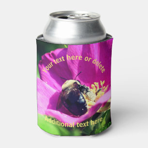 Rafraîchisseur Pour Canette Bumble Bee On Flower Nature Personnalisée