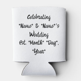 Rafraîchisseur Pour Canette "Buvez Un Froid Pour Nous" La Faveur De Mariage Pe