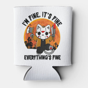 Rafraîchisseur Pour Canette Ça va, je vais bien, tout va bien pour Halloween.