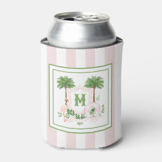 Rafraîchisseur Pour Canette Cabana Stripes Palm Beach Monogram Crest