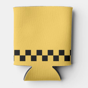 Rafraîchisseur Pour Canette Cabine jaune à damiers motif