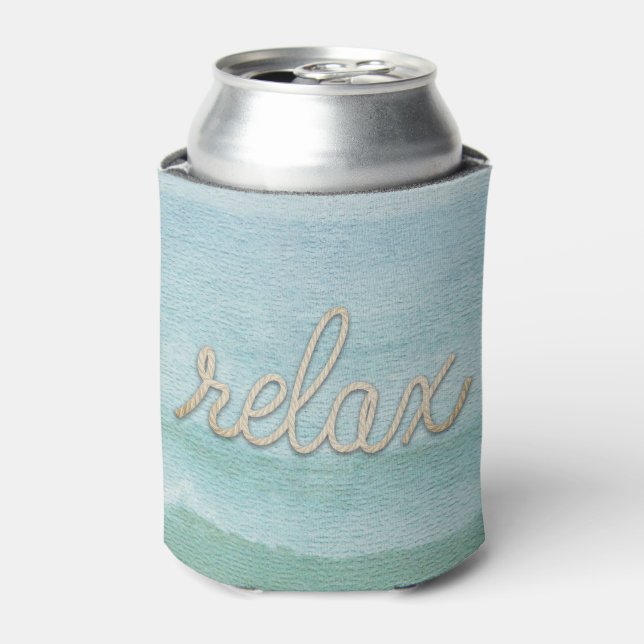 Rafraîchisseur Pour Canette Câble Nautique Relax Texte Can Cooler (Can devant)