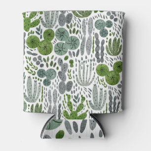 Rafraîchisseur Pour Canette Cactus Aquarelle main peint Motif