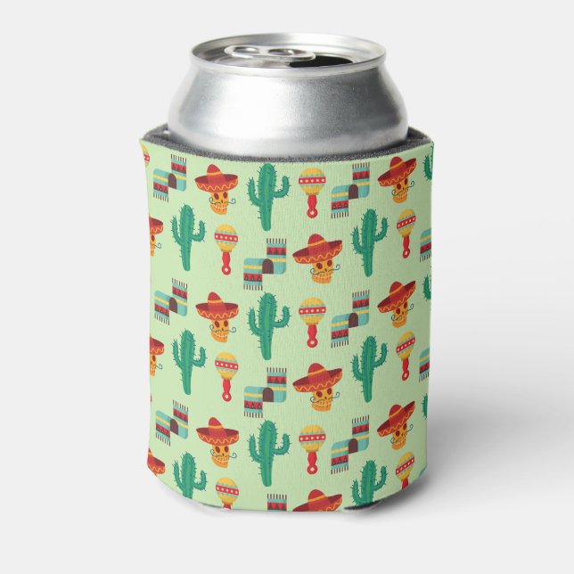 Rafraîchisseur Pour Canette Cactus mexicain et Sombrero Motif (Can Dos)