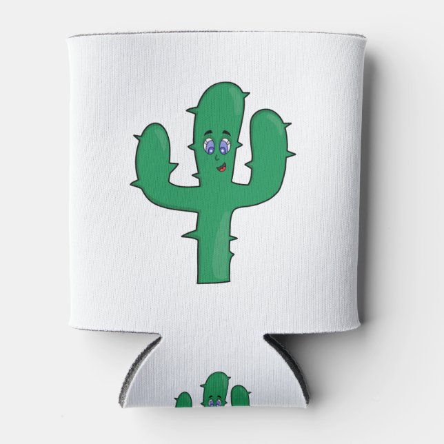 Rafraîchisseur Pour Canette Cactus souriant (Devant)