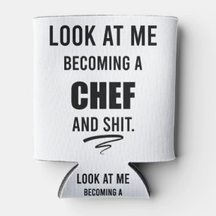 Rafraîchisseur Pour Canette Cadeau de cuisine drôle pour chemise de chef drôle