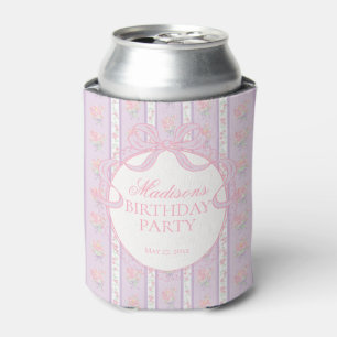 Rafraîchisseur Pour Canette Cadeau de fête d'anniversaire floral fantaisie vin