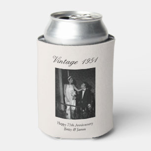 Rafraîchisseur Pour Canette Cadeau de fête pour 75e anniversaire de mariage Ph
