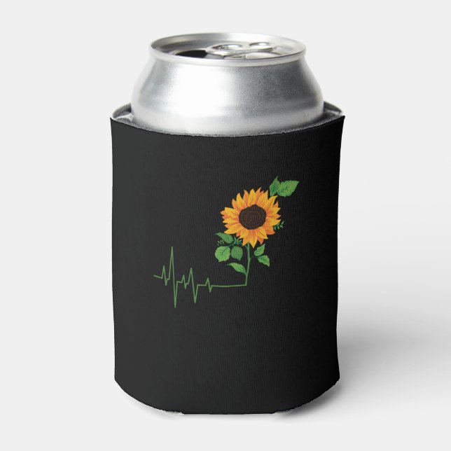 Rafraîchisseur Pour Canette Cadeau de fleurs de tournesol (Can devant)