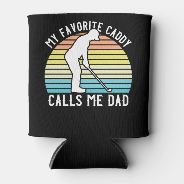 Rafraîchisseur Pour Canette Cadeau de golf pour papa, cadeau de golf de Fête d (Devant)