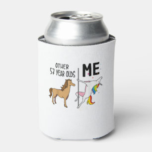 Rafraîchisseur Pour Canette Cadeau licorne 57 ans anniversaire et moi pour