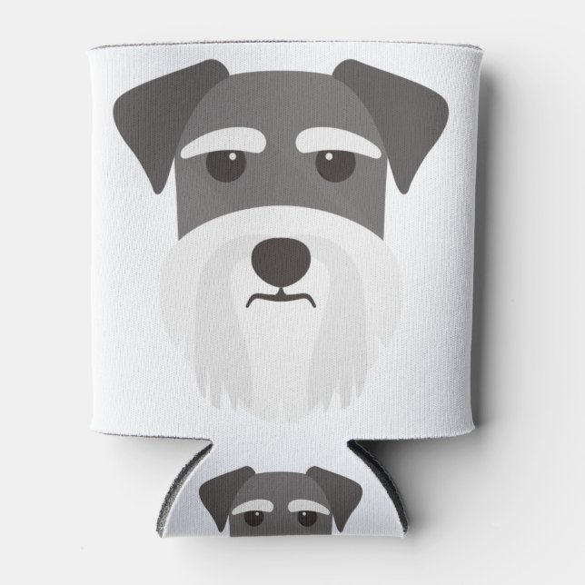 Rafraîchisseur Pour Canette Cadeau pour Schnauzer (Devant)
