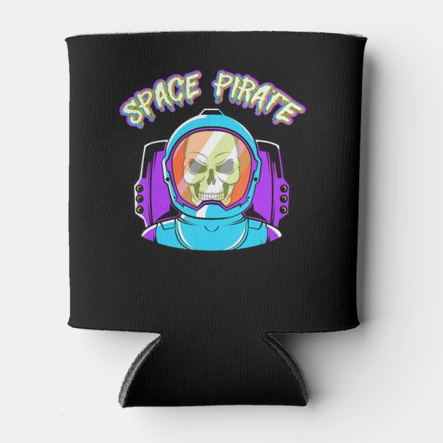 Rafraîchisseur Pour Canette Cadeaux d'astronautes pour adultes - Pirate spatia (Devant)