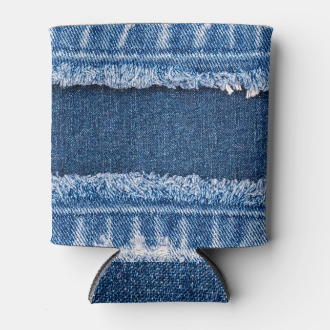 Rafraîchisseur Pour Canette Cadre en tissu à deux tons blanchis (Devant)