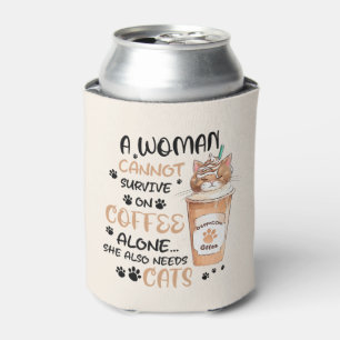 Rafraîchisseur Pour Canette Café & Chats - Cute Kawaii Art