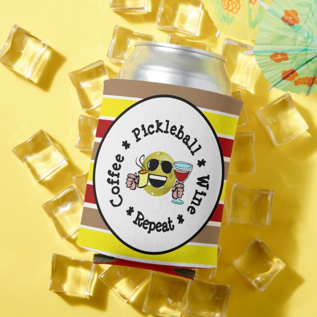 Rafraîchisseur Pour Canette Café, Pickleball, Vin, Pickleball Répéter Addict (Été in situ)