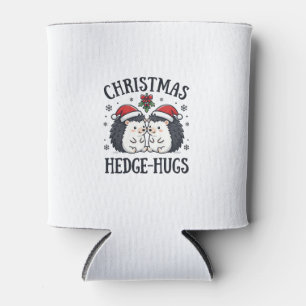 Rafraîchisseur Pour Canette Câlins de Noël au hérisson Mignon design de vacanc