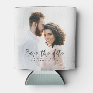 Rafraîchisseur Pour Canette Calligraphie aquarelle enregistrer la date