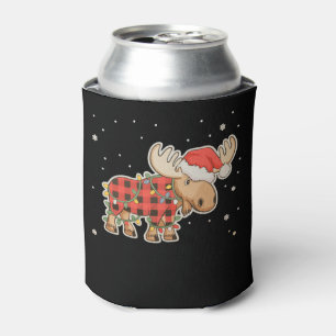 Rafraîchisseur Pour Canette Calot de Père Noël à motif carreaux de bison Lumiè