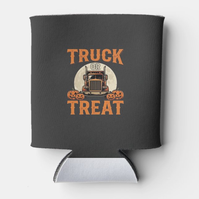 Rafraîchisseur Pour Canette Camion ou traiter Halloween conception de semi-rem (Devant)