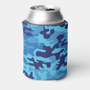 Rafraîchisseur Pour Canette Camouflage bleu