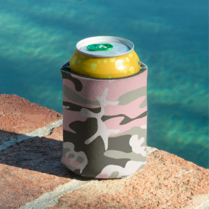 Rafraîchisseur Pour Canette Camouflage rose et vert, Militaire, Armée