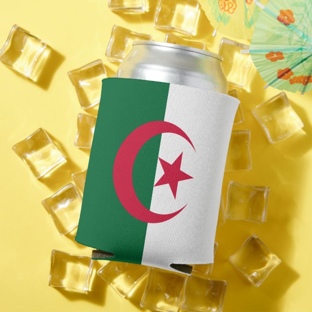 Rafraîchisseur Pour Canette Can Cooler avec drapeau d'Algérie (Été in situ)