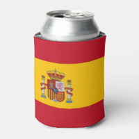 Can Cooler avec drapeau d'Espagne