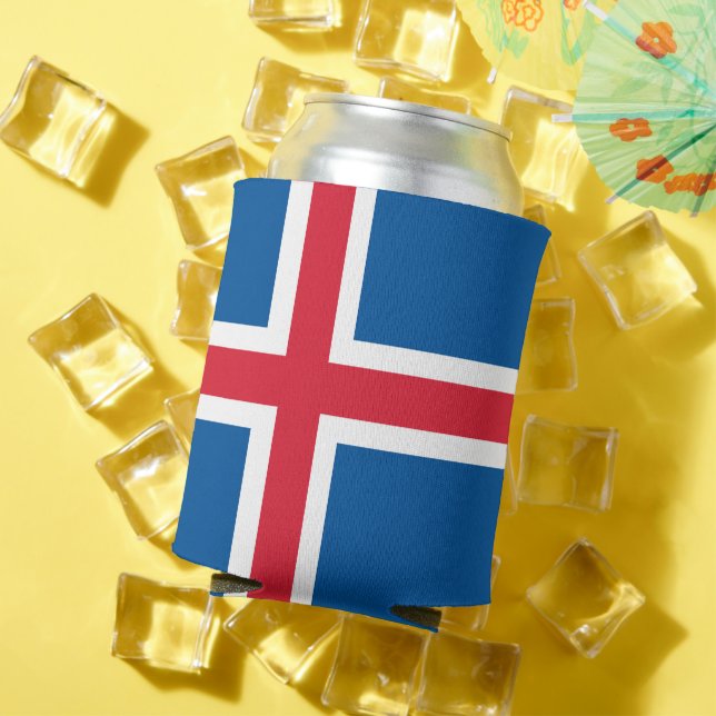 Rafraîchisseur Pour Canette Can Cooler avec drapeau d'Islande (Été in situ)