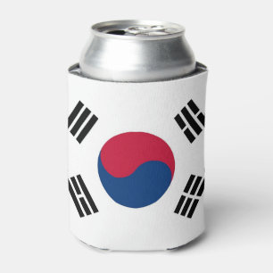 Rafraîchisseur Pour Canette Can Cooler avec le drapeau de la Corée du Sud