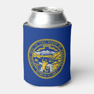 Rafraîchisseur Pour Canette Can Cooler avec le drapeau de l'État du Nebraska, 