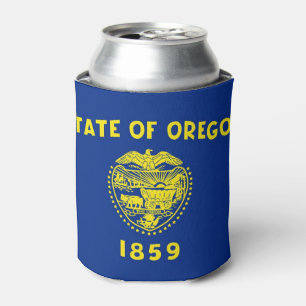 Rafraîchisseur Pour Canette Can Cooler avec le drapeau de l'Oregon, États-Unis