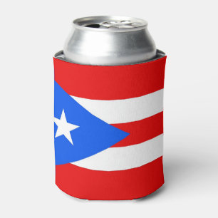 Rafraîchisseur Pour Canette Can Cooler avec le drapeau de Porto Rico, USA.
