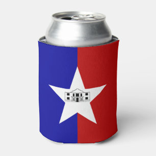 Rafraîchisseur Pour Canette Can Cooler avec le drapeau de San Antonio City, US