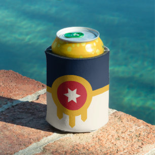 Rafraîchisseur Pour Canette Can Cooler avec le drapeau de Tulsa, Oklahoma